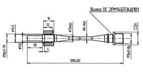 Габаритные и установочные размеры Датчика ВТ-1850